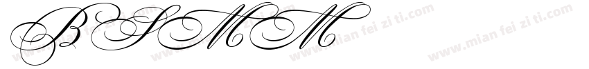 Bickham Script MM_6字体转换